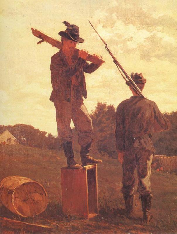 Winslow Homer Punishment for intoxication Sweden oil painting art